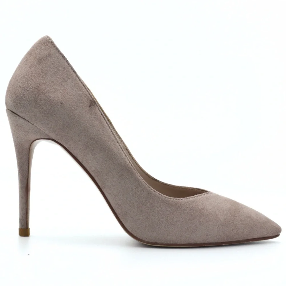 Jimmy Choo London Suede Pumps‎ Nude Pink Women’s EU 35 Pointed Toe Heels